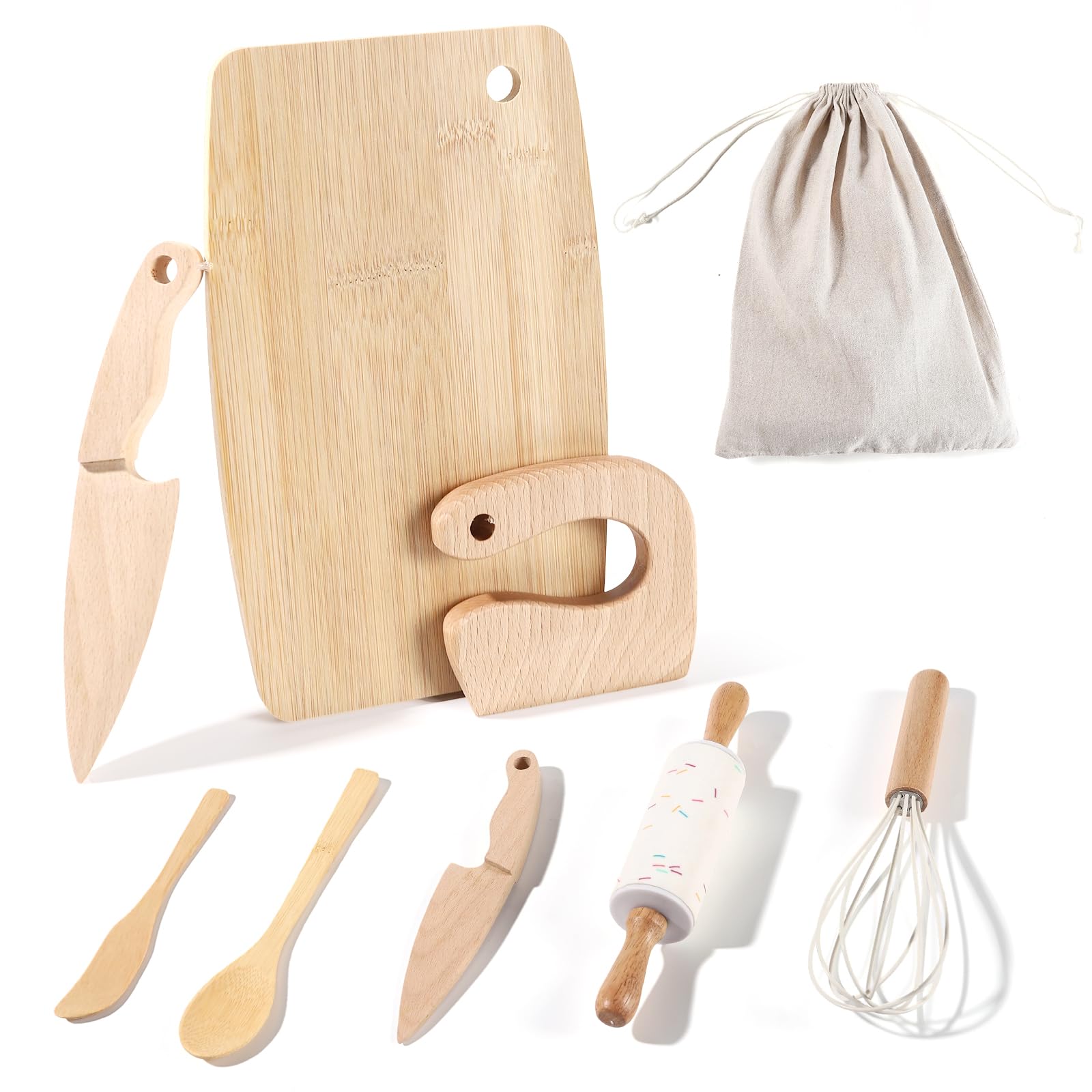 IHFAIO Kids Knife Set rolling pin for budding bakers.