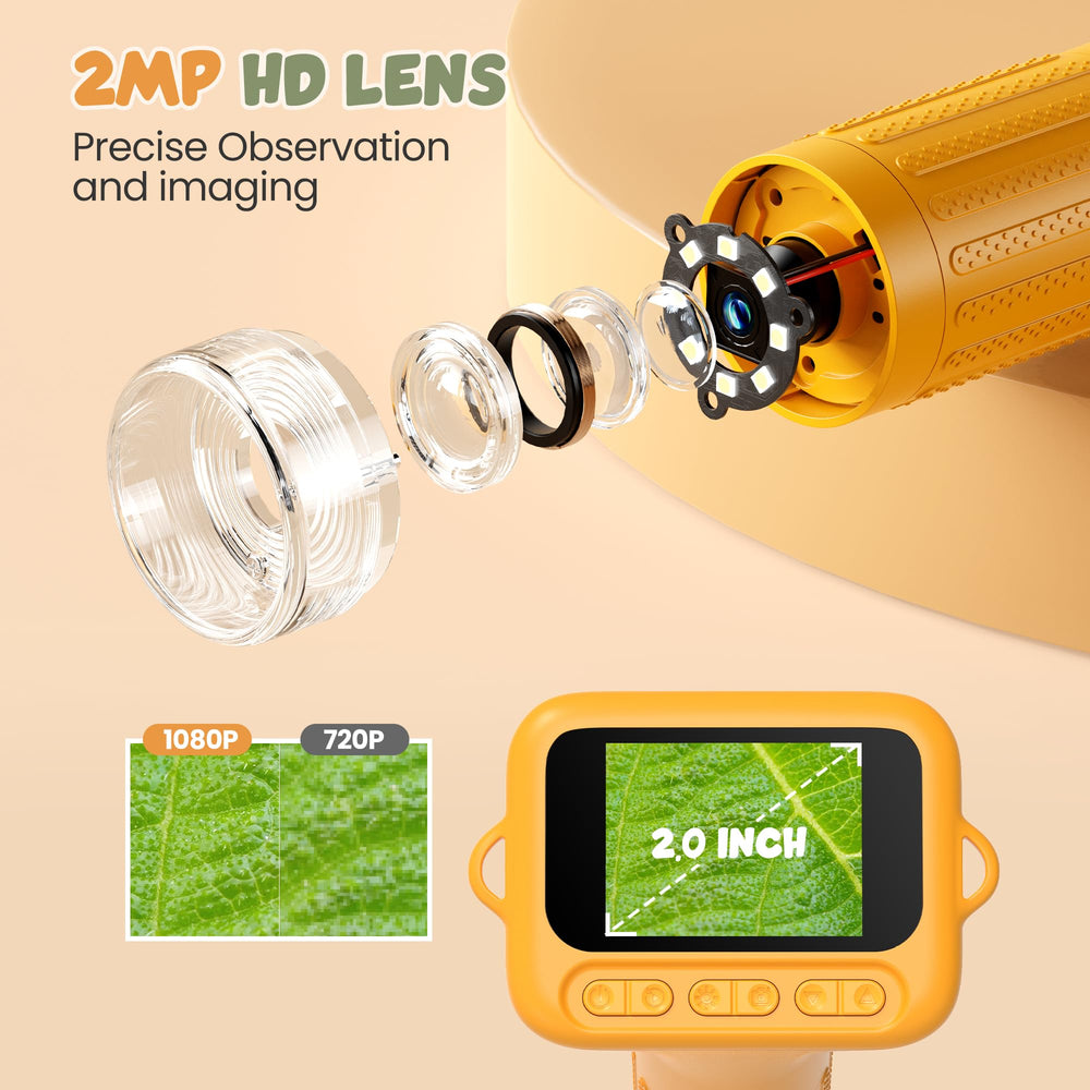 IHOXTX adjustable LED lights help capture sharp images in dim environments.