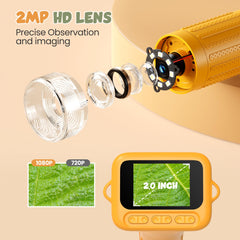 IHOXTX adjustable LED lights help capture sharp images in dim environments.