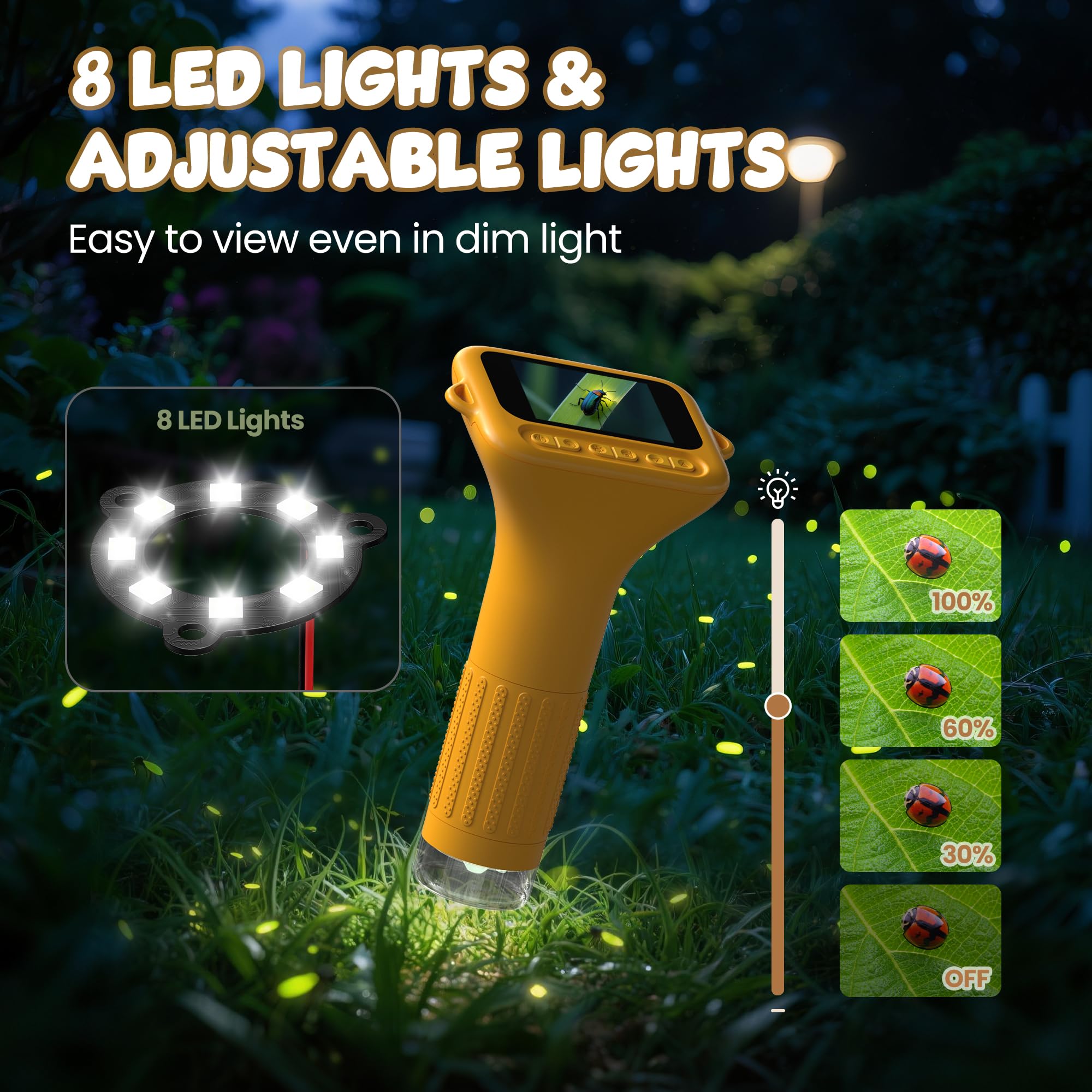 IHOXTX portable outdoor microscope is ideal for field science and backyard discovery.
