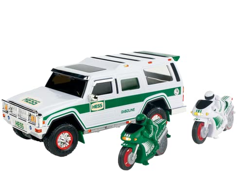 IHW 2004 Hess SUV highlights shock absorbers and all-terrain tires for durable play.