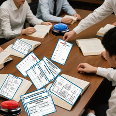 IIDEA Bible Feud instruction card guides setup and rules
