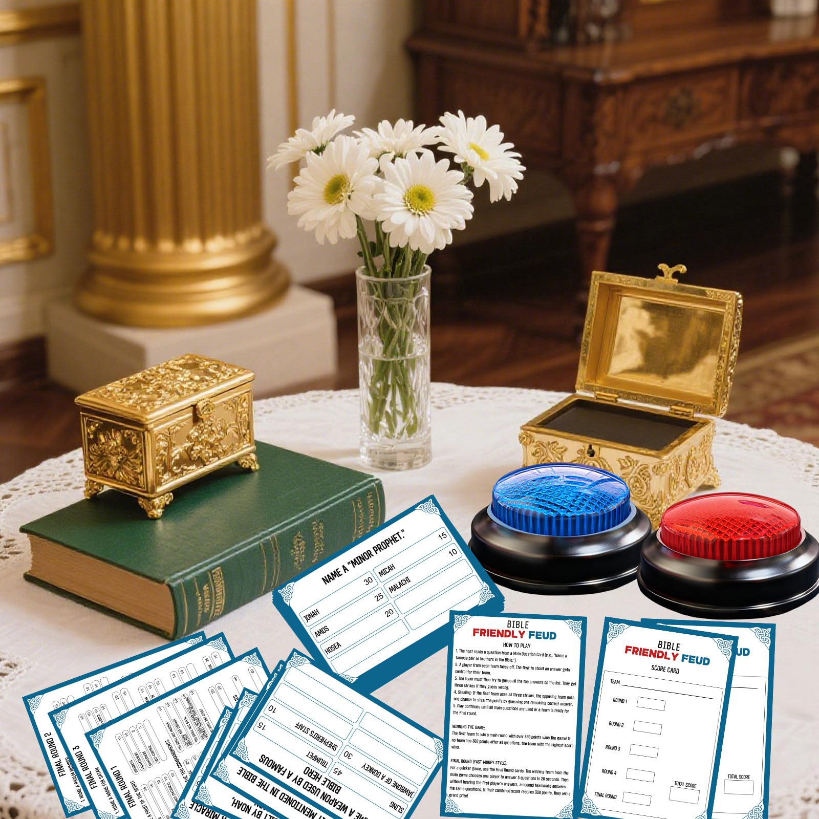 IIDEA Bible Feud scorecards help track teams clearly