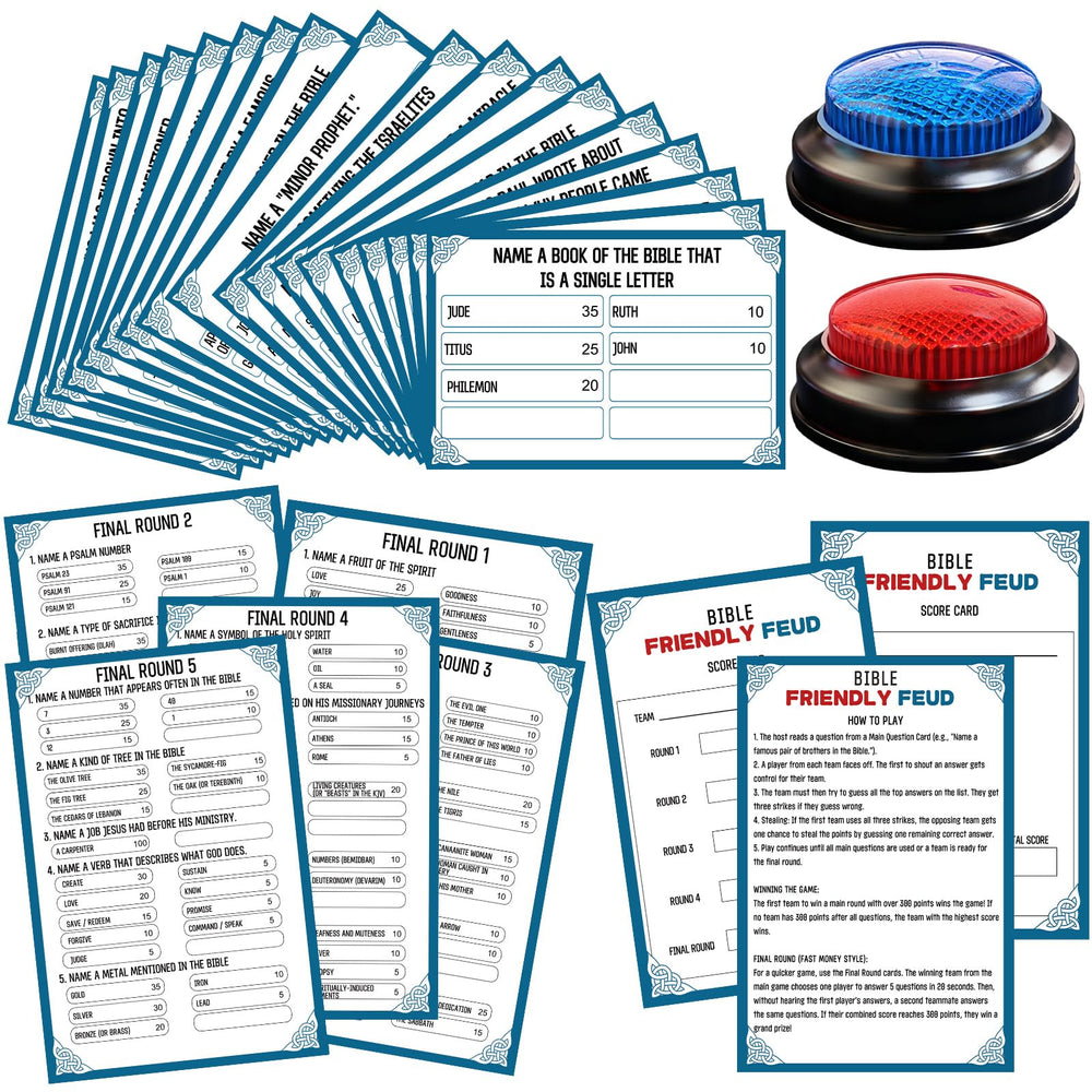IIDEA Bible Feud buzzers light up for authentic game show moments