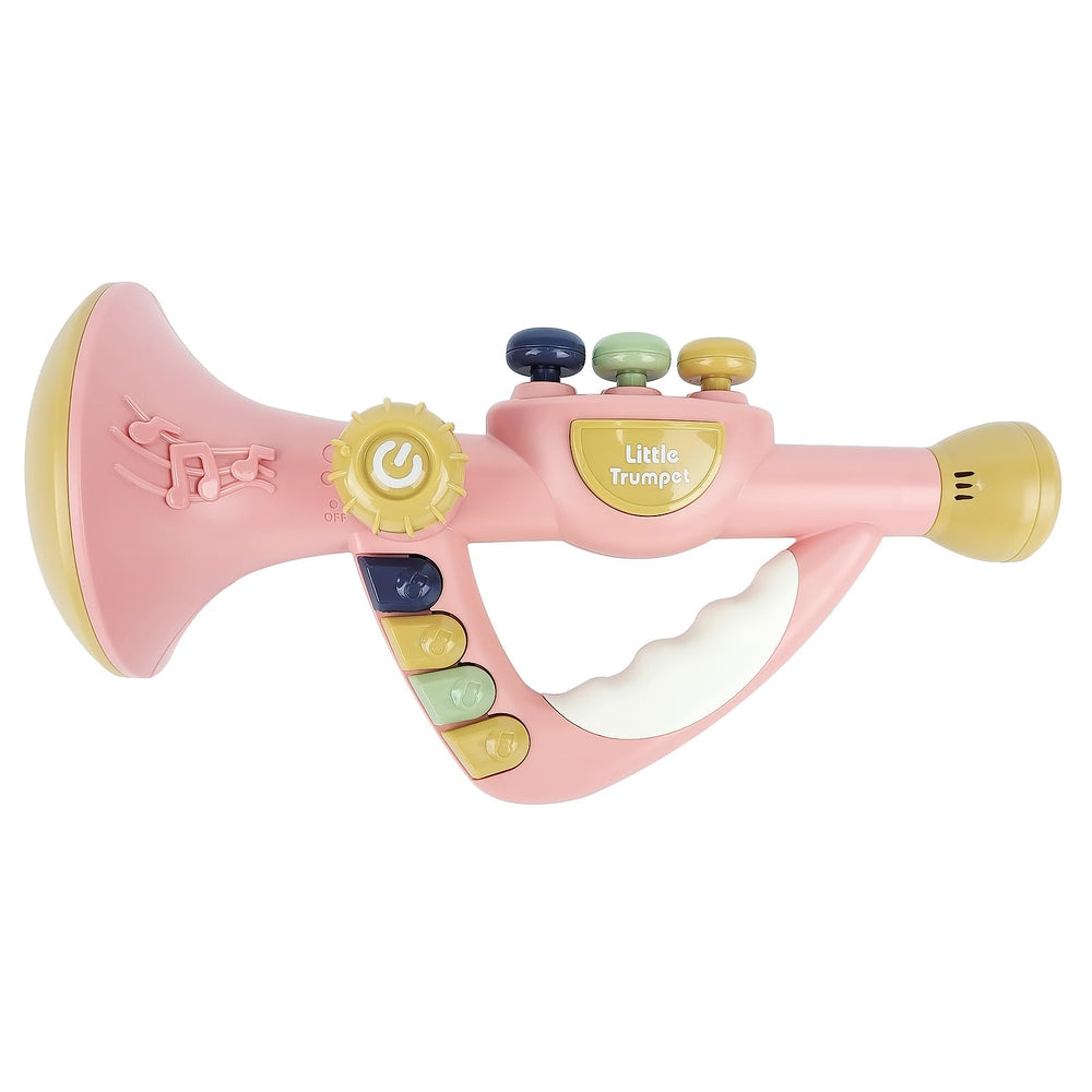 IIROMECI little trumpet toy in pink energizes early music exploration for toddlers