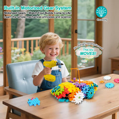 IIROMECI 248-piece set shows windmill gear assembly in vibrant colors