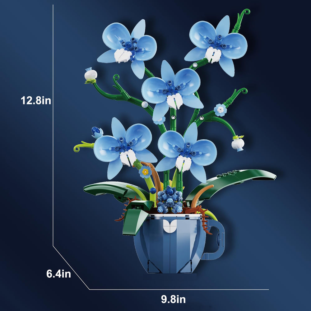 iixeal desk or living room décor orchid centerpiece after assembly