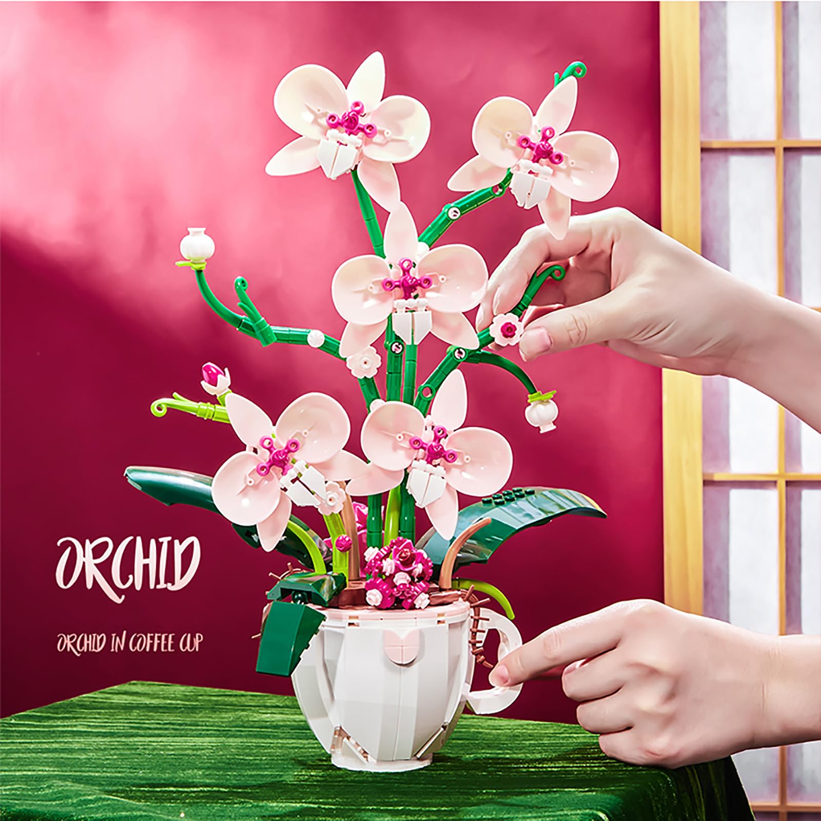 iixeal pink orchid ABS material close-up highlights safe durable blocks