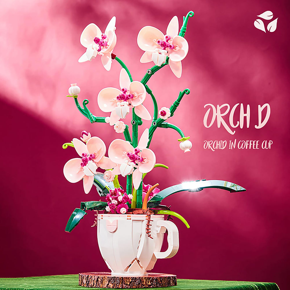 iixeal pink orchid living room decoration accent piece