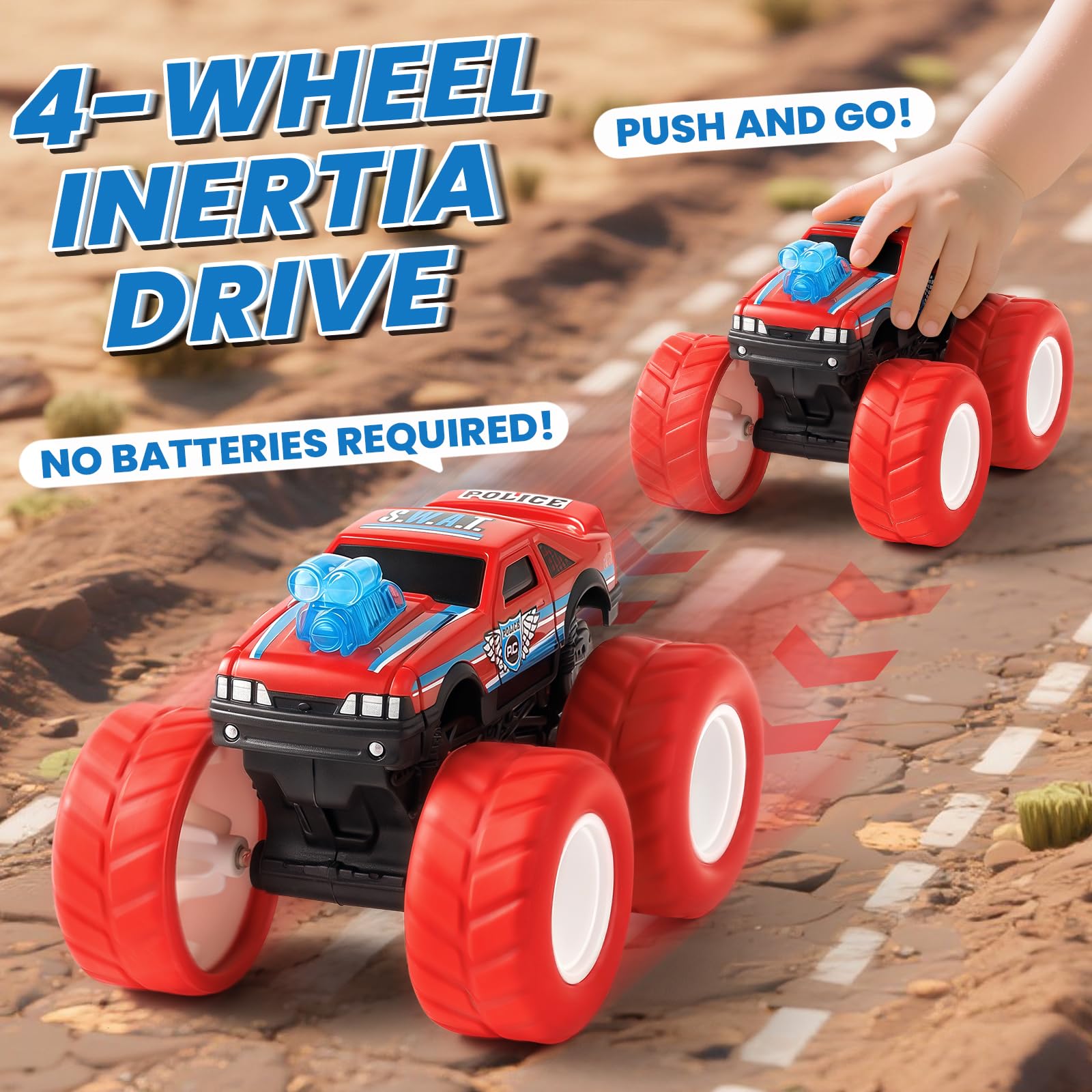 IJIGU ABS plastic trucks are durable and BPA-free for safe handling.