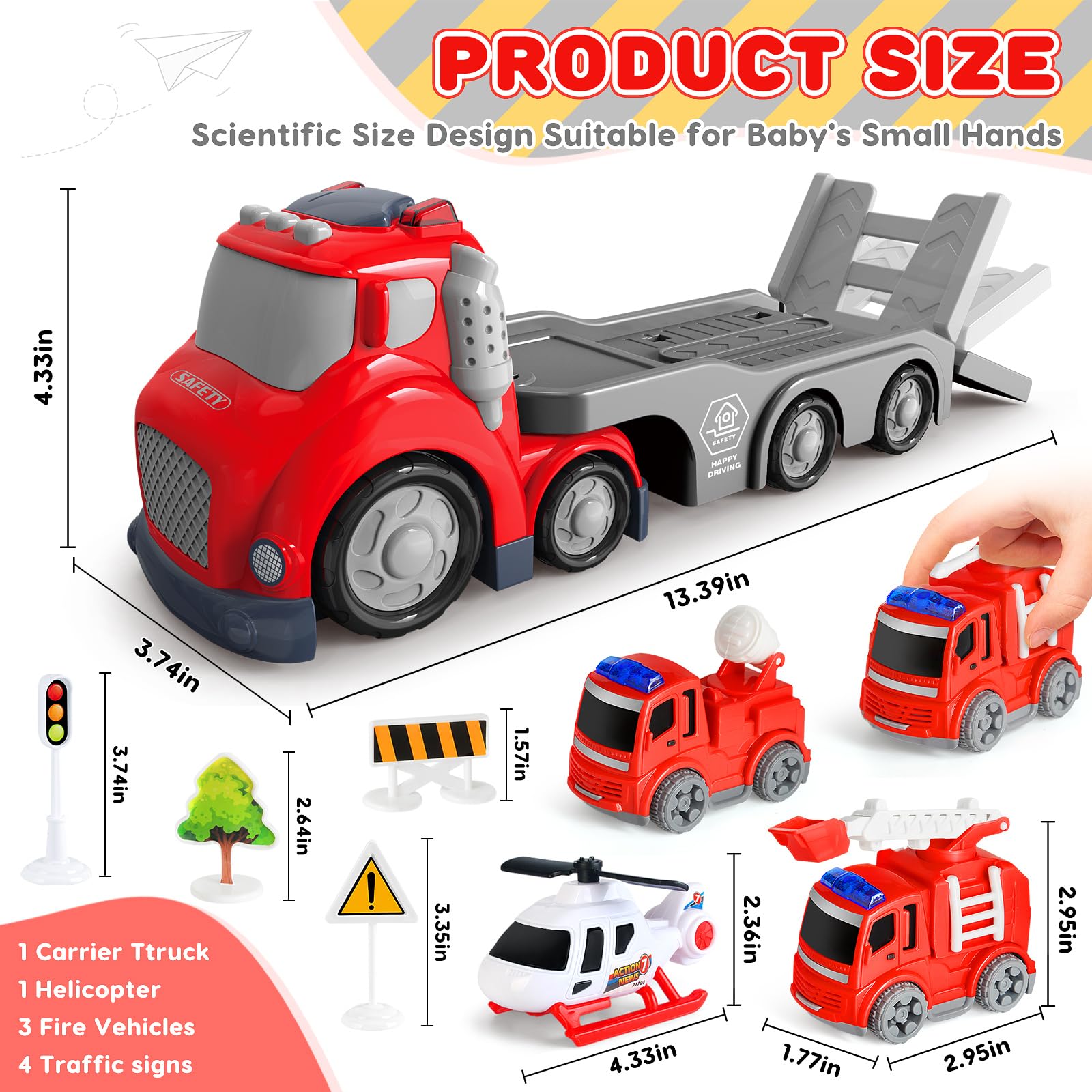 IJIGU compact mini fire vehicles designed for little hands and easy maneuvering