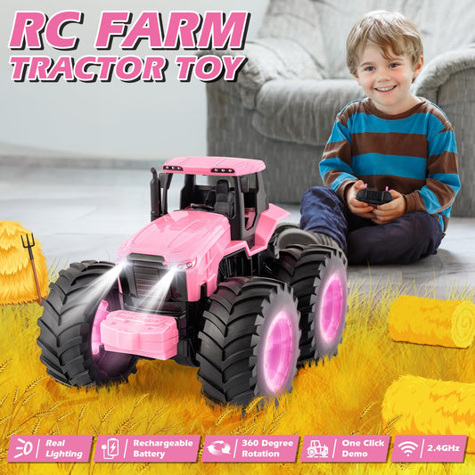 IJIGU monster truck RC car with LED lights for outdoor adventures.