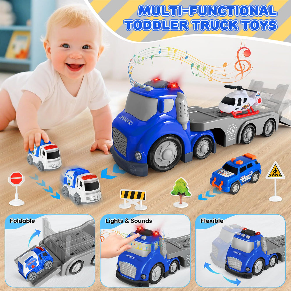 IJIGU police mini car ideal for tiny hands during role-play adventures.