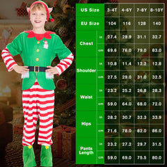 IKALI elf costume set for ages 3-10, comfortable fit and easy care.