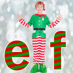 IKALI elf hat with ears, soft stretch fit for quick dress-up.
