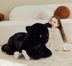 IKASA Black Cat Plush for kid playtime supports imaginative games and soft companionship.
