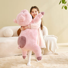Child-friendly hug pig from IKASA, safe for gentle play.