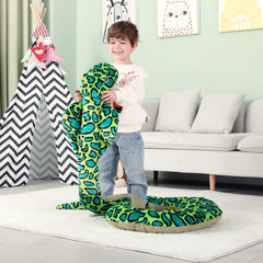 IKASA cobra jumbo soft plush toy for cozy bedroom decor and play