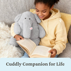 IKASA Elephant plush with kid-friendly design and soft materials.