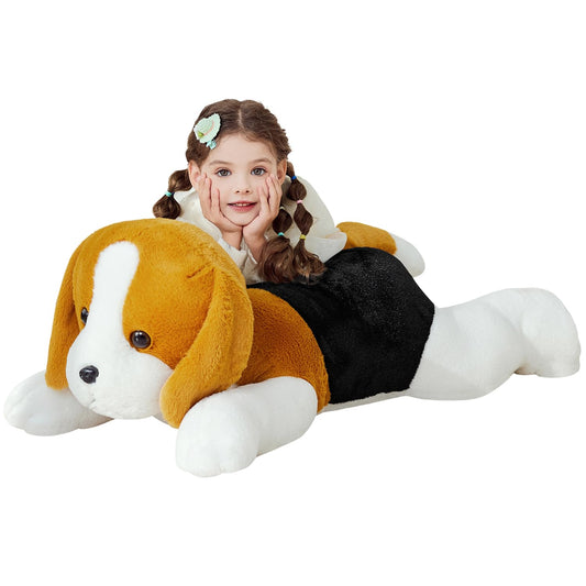 IKASA giant beagle plush side view adds cozy decor and comforting touch