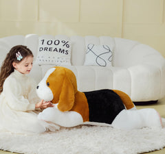 IKASA plush in a cute cuddling pose invites imagination and comfort