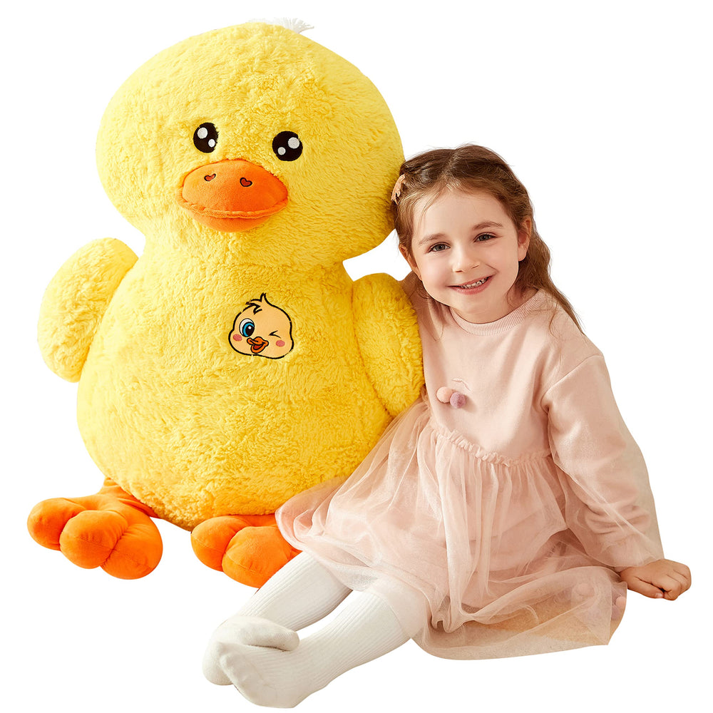 IKASA 19-inch giant duck plush for warm, comforting hugs.