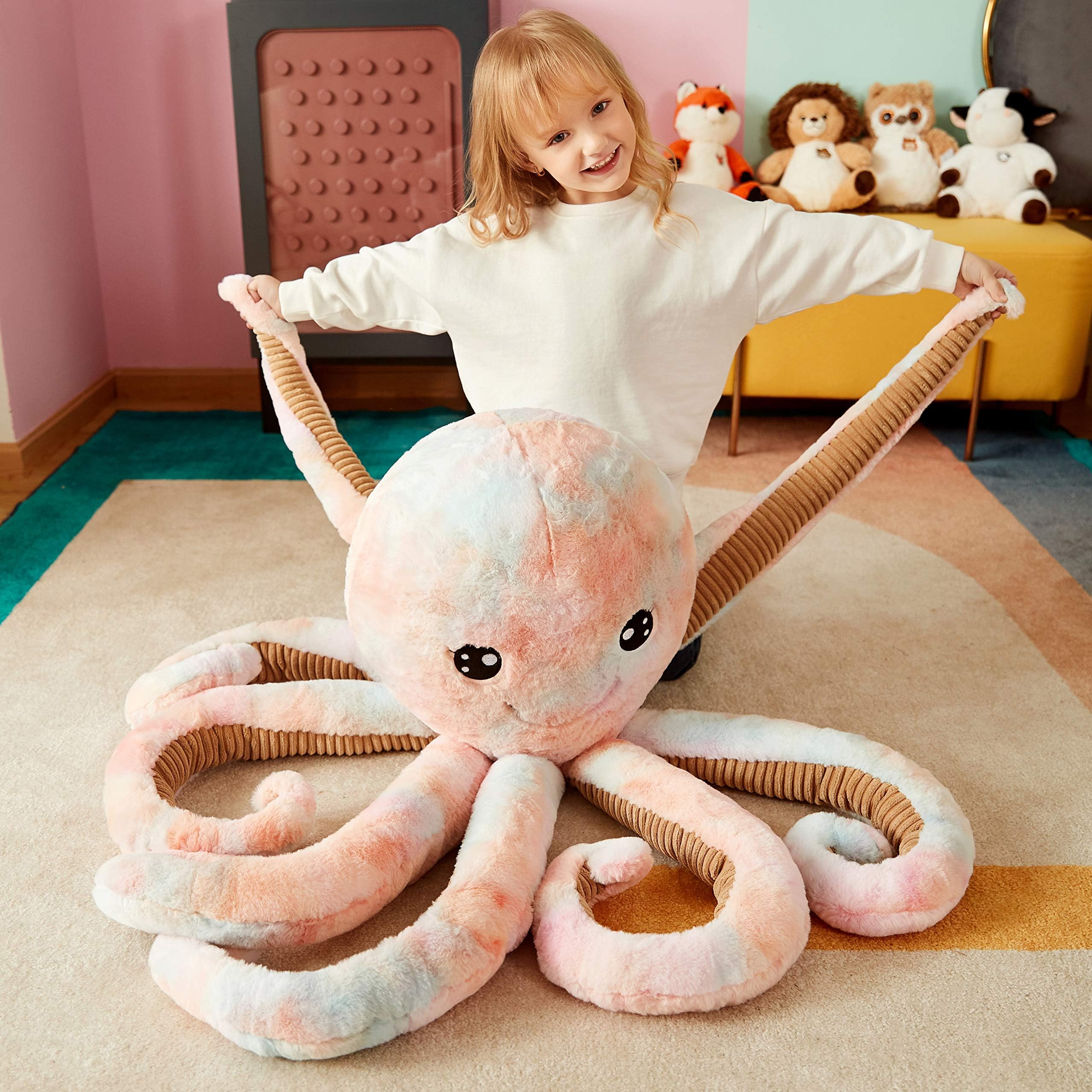IKASA giant octopus premium quality with EN71 and ASTM tested safety.