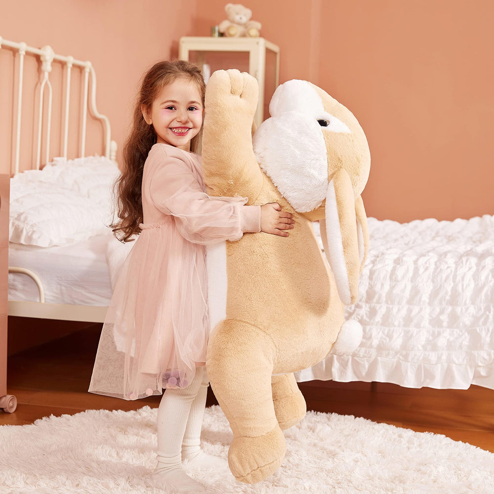 IKASA Giant Rabbit plush with durable stitching for long-lasting play