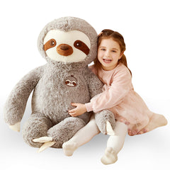 IKASA giant sloth 30-inch tall, perfect for cuddles and bedtime comfort.