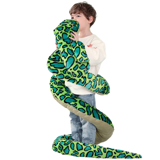 IKASA giant snake plush, 106 inches, ideal for epic cuddle sessions
