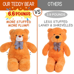 IKASA plush bear offers ultra soft touch for cozy cuddles.