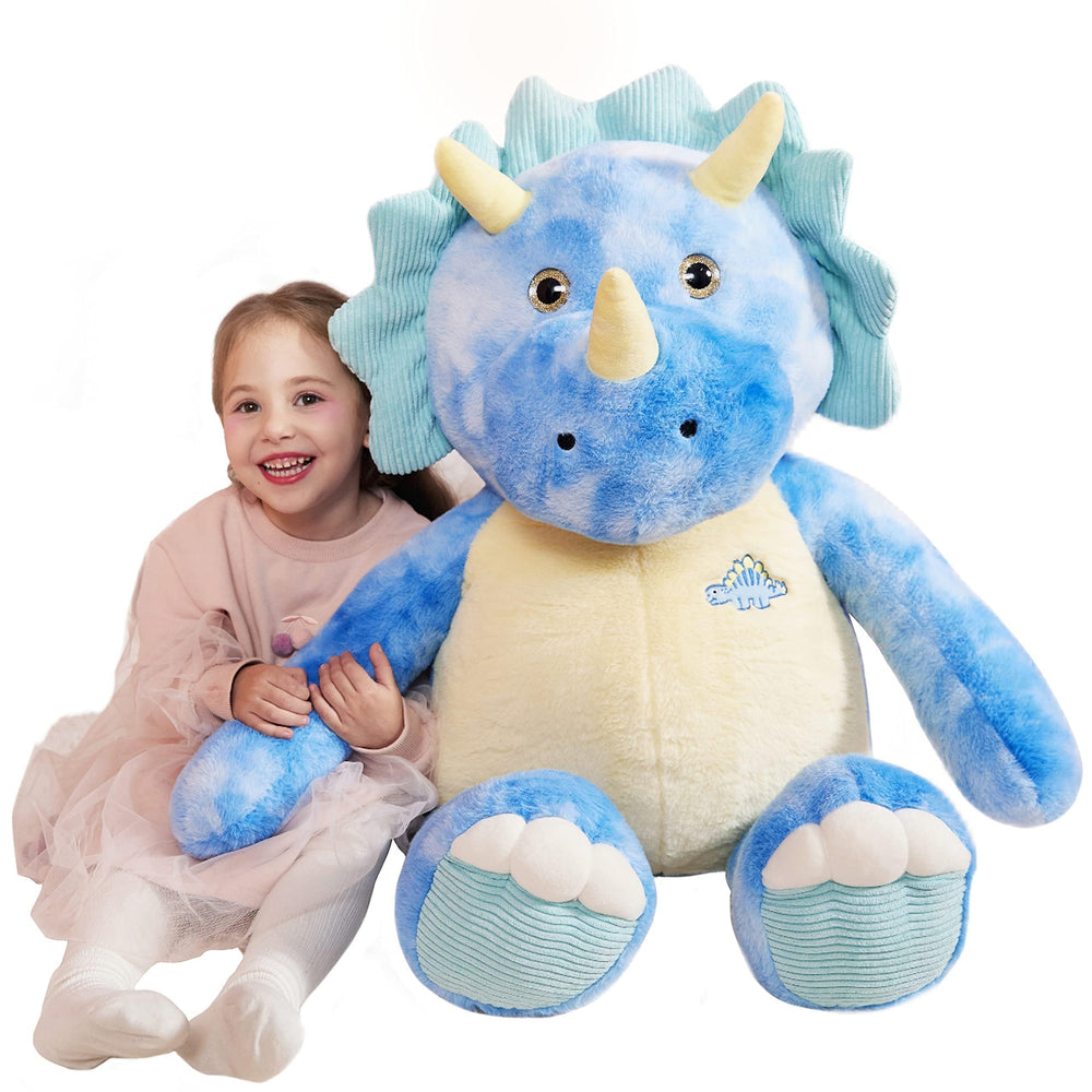 IKASA giant Triceratops plush 30in for cozy hugs and imaginative play.