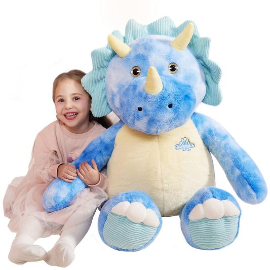 IKASA giant Triceratops plush 30in for cozy hugs and imaginative play.