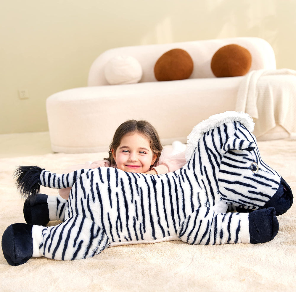 IKASA giant zebra 30in stitch detail demonstrates quality craftsmanship