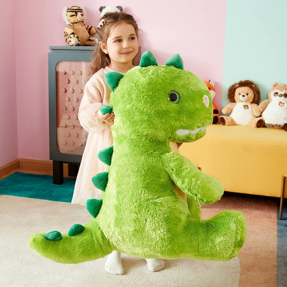 IKASA gift-ready dinosaur plush ideal for birthdays or holidays.