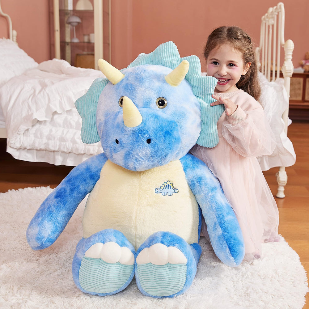 IKASA gift-worthy Triceratops plush for birthdays and holidays.
