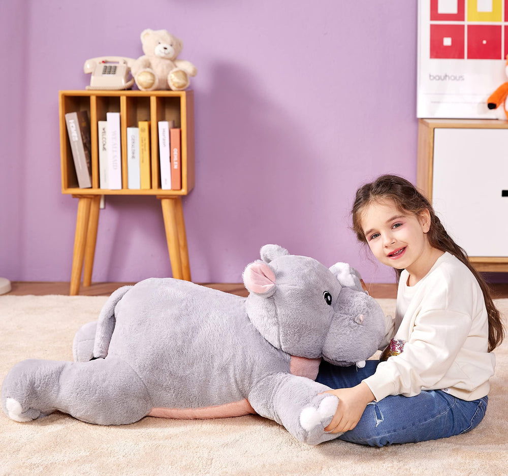 IKASA hippo playroom decor idea adds charming room focal point