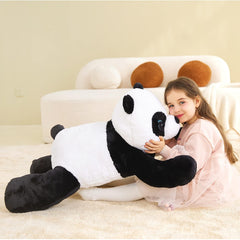 IKASA panda face detail shows friendly expression for imaginative play.