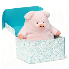 IKASA pig plush toy, 10-inch, soft and cuddly for kids.