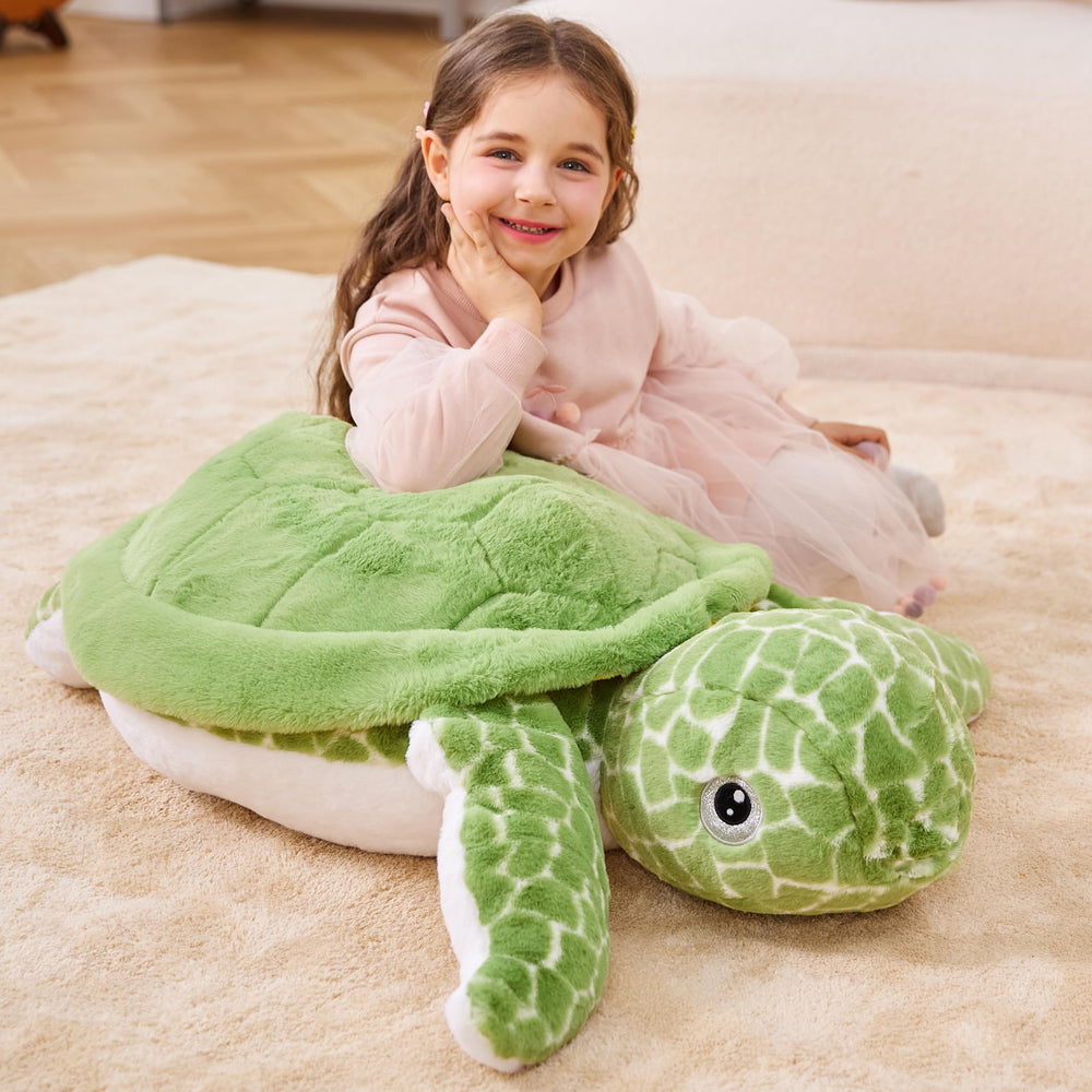 IKASA sea turtle plush gift-ready image appeals for kids and special occasions
