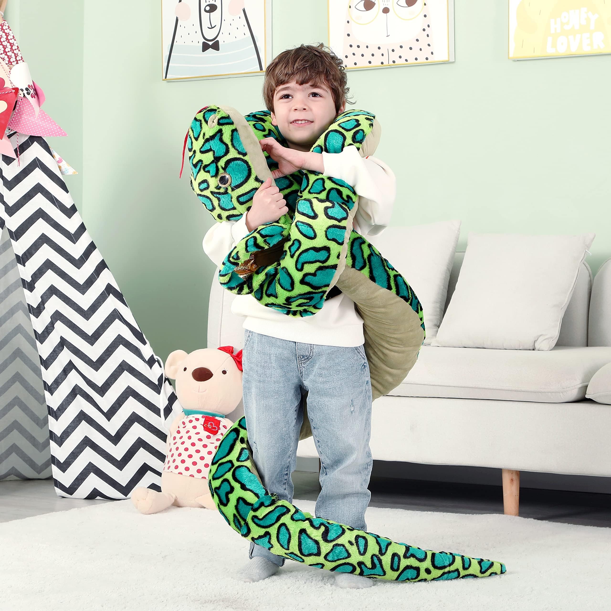 IKASA snake plush makes a thoughtful gift for kids and collectors