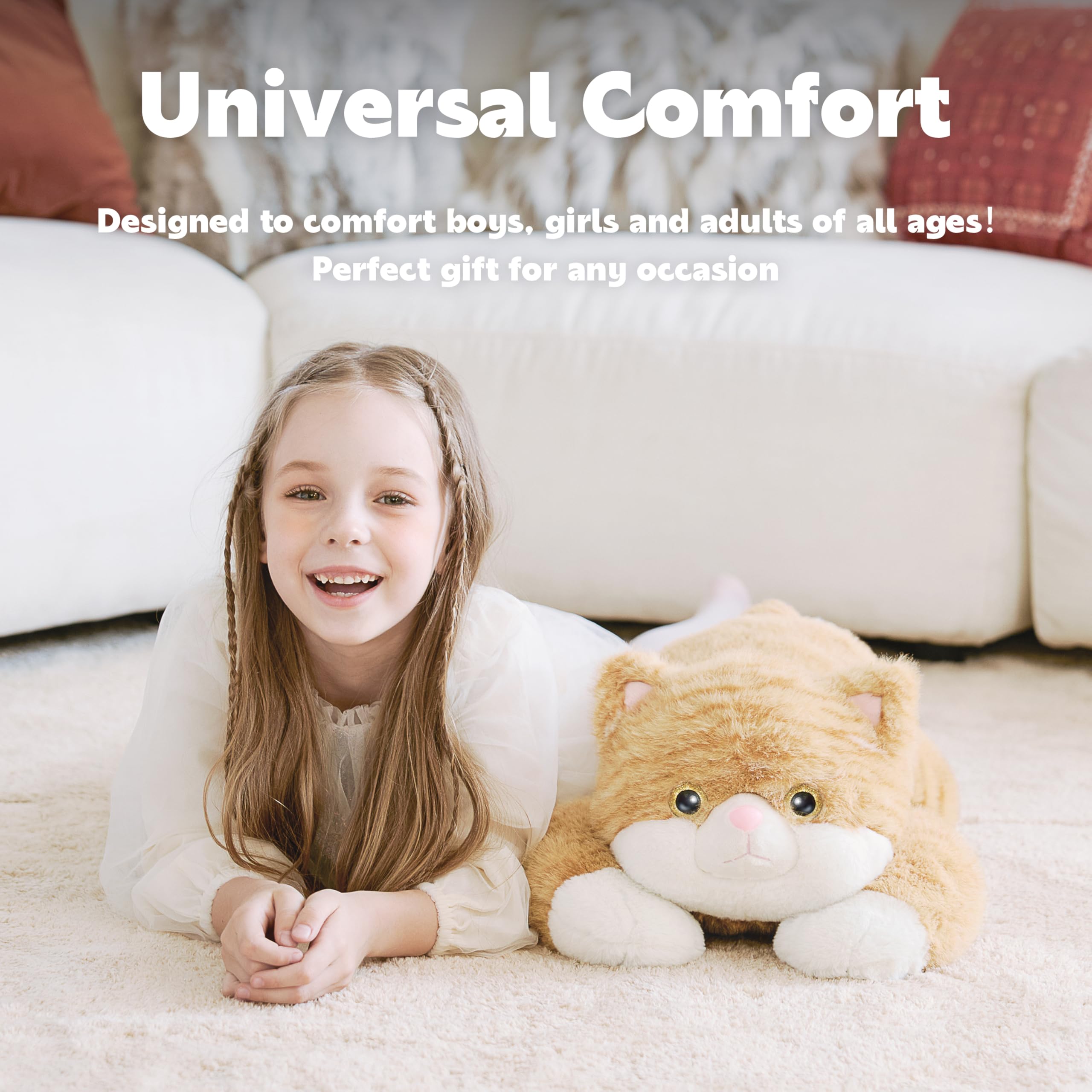 IKASA soft cotton material plush with embroidery keeps cuddling gentle.
