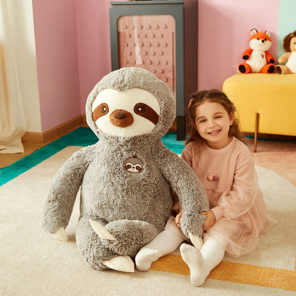 IKASA soft plush sloth, ideal for cozy hugs during playtime.