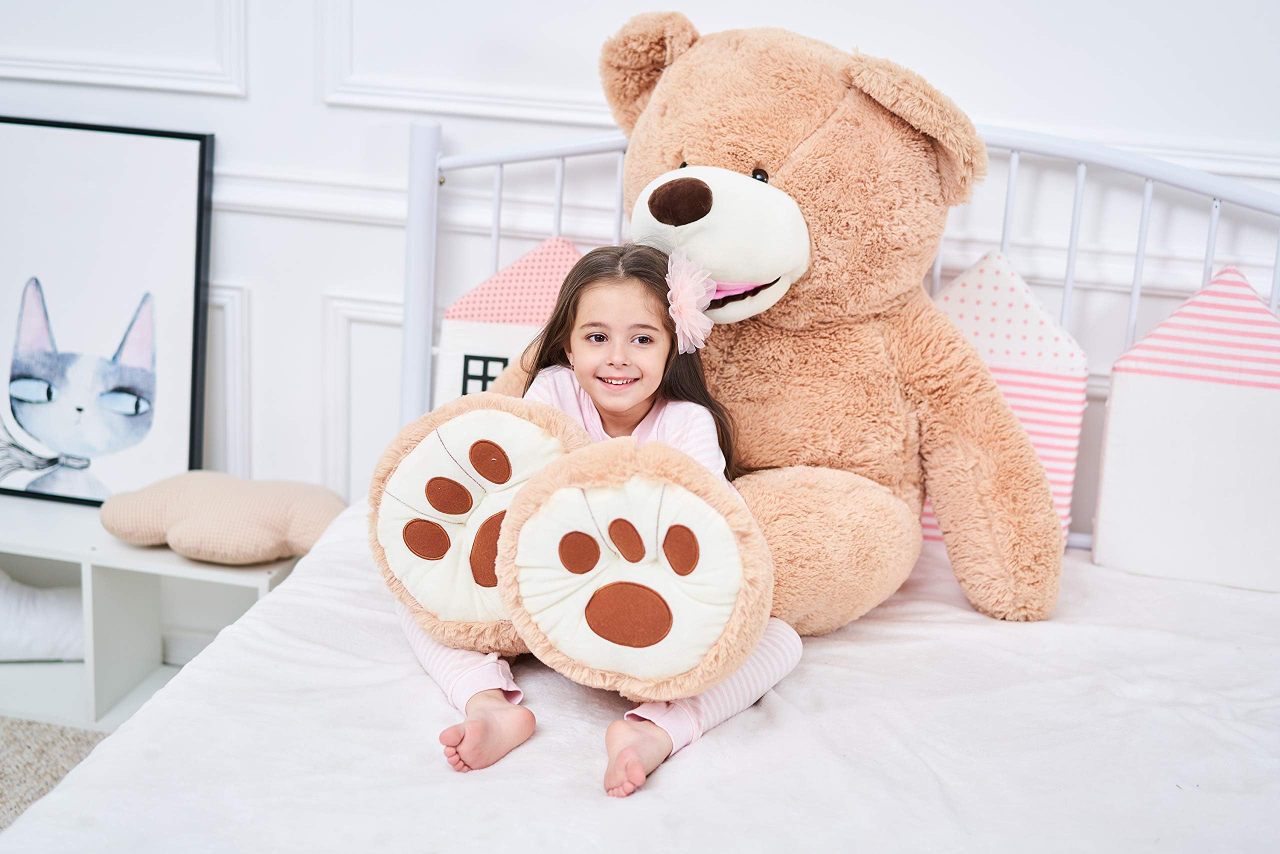 IKASA soft plush teddy bear for hugs and comfort
