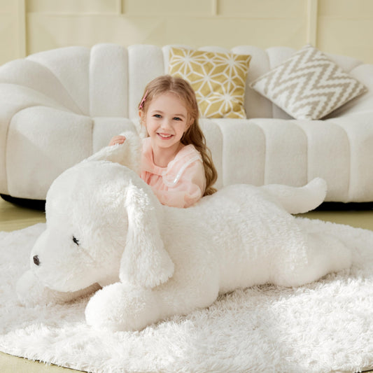 IKASA Labrador plush close-up texture highlights premium softness and durable stitching