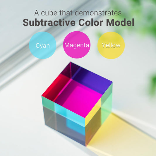 iKeelo Color Cube cyan face highlights vivid color fusion for visual focus.