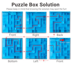 iKeelo Money Maze Box gift-pack idea shown for Christmas and birthdays.