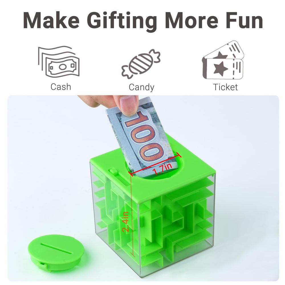 iKeelo Money Maze Box unlock action demonstrates solving path to release coins.