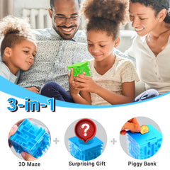 iKeelo money maze orange box adds a colorful, interactive gifting experience.