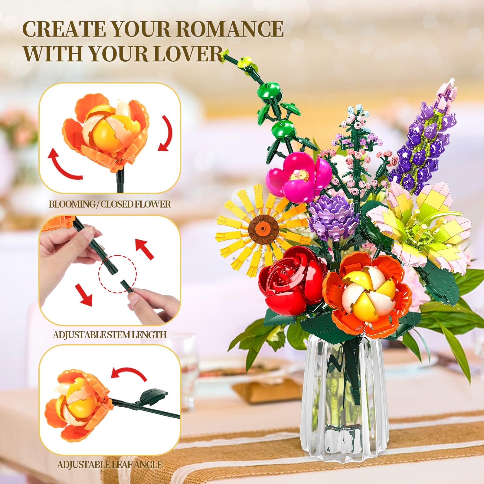 IKIDSUN Never Wither Flower Set Gift offers a timeless, thoughtful present for loved ones.